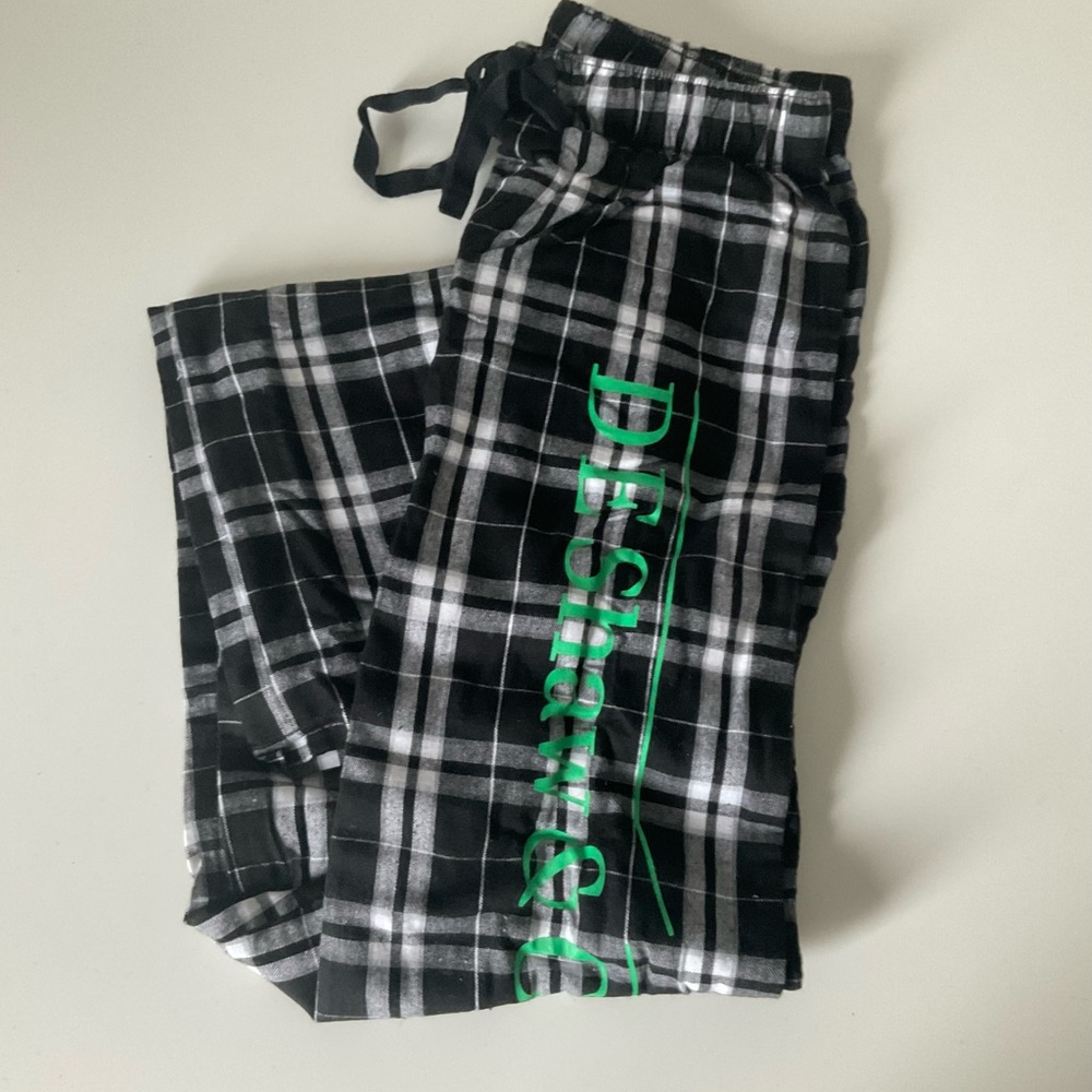 Cotton Plaid Pajama Bottom - Black and White, perfect holiday/ Christmas gift